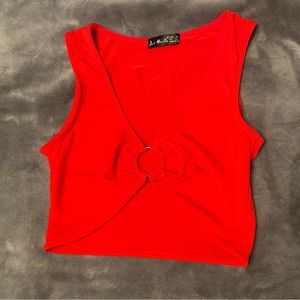 Red Crop Top